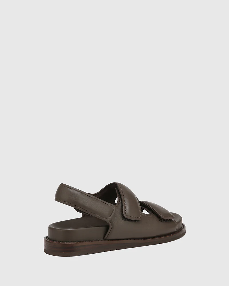 Alexsandra Espresso Leather Sandal - Image 4
