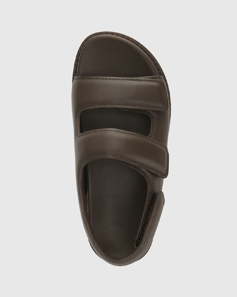 Alexsandra Espresso Leather Sandal - Image 5