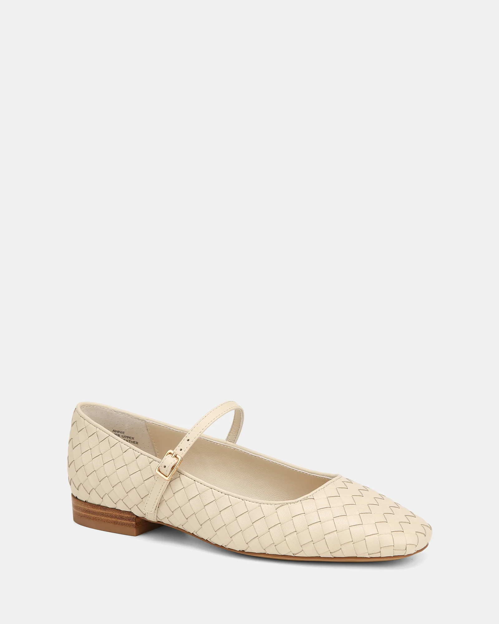Annie Chalk Woven Suede Leather Mary Jane - Image 2