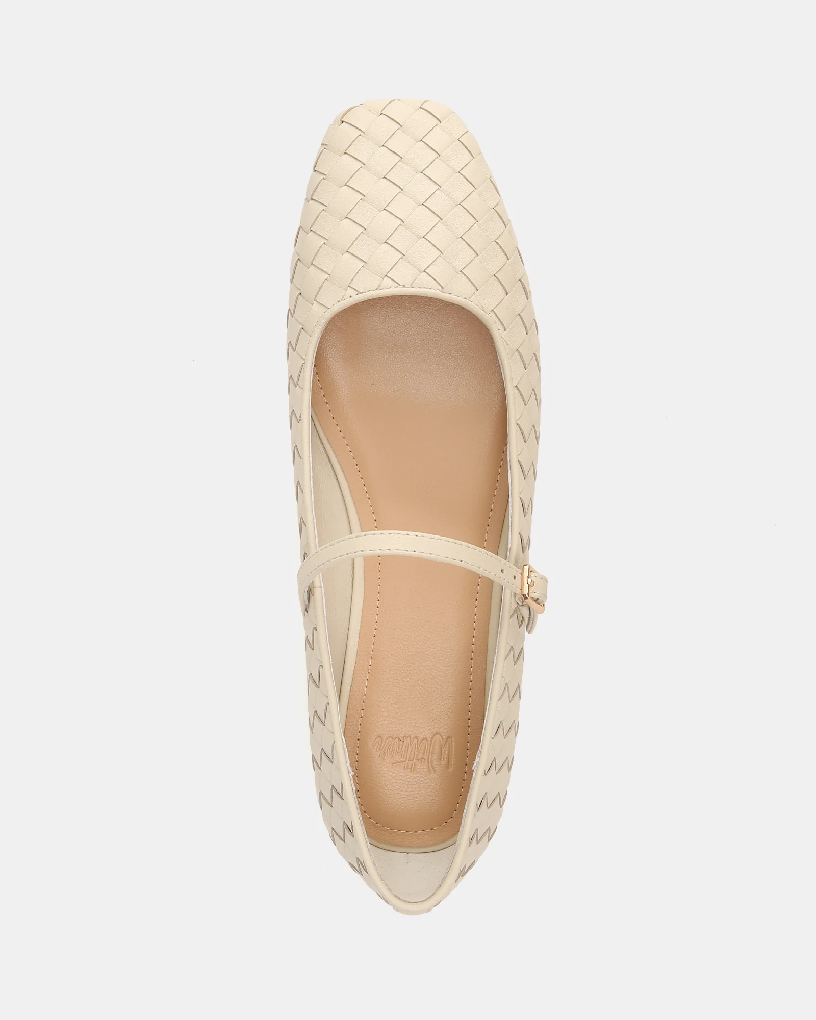 Annie Chalk Woven Suede Leather Mary Jane - Image 4