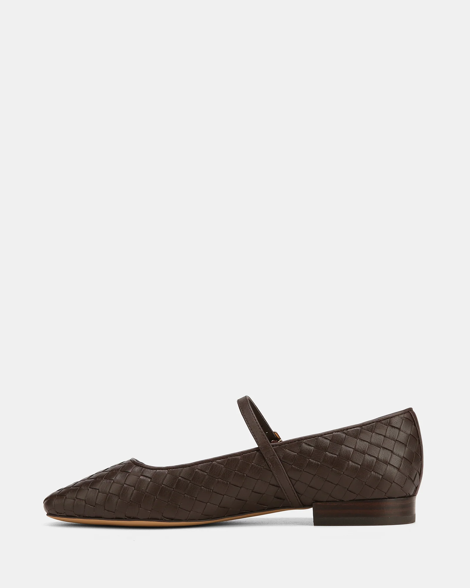 Annie Chocolate Woven Leather Mary Jane - Image 6