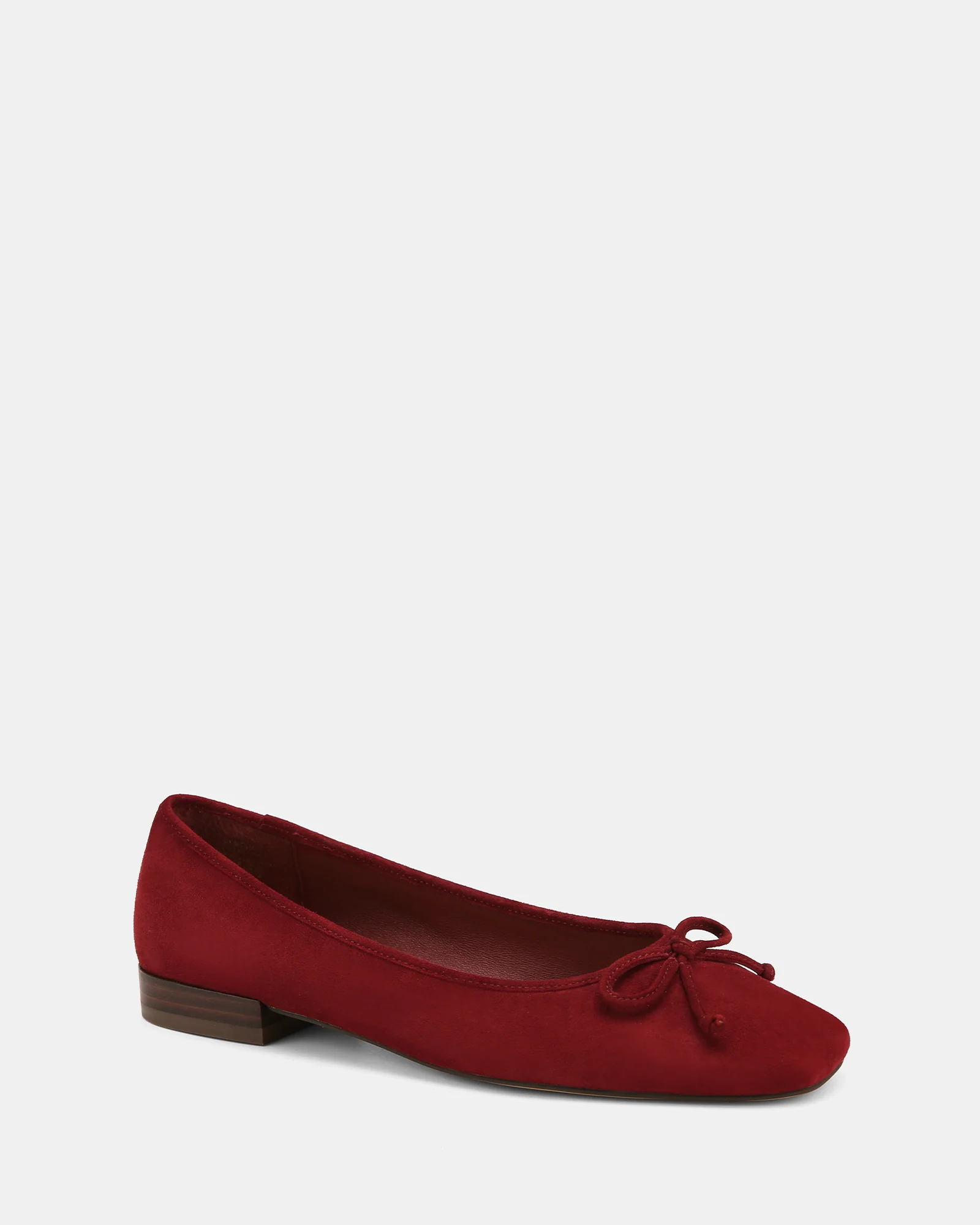 Armenia Berry Suede Leather Ballet Flat - Image 3
