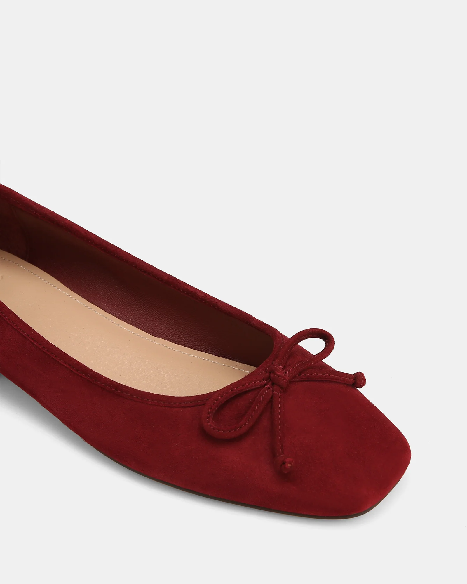 Armenia Berry Suede Leather Ballet Flat - Image 4