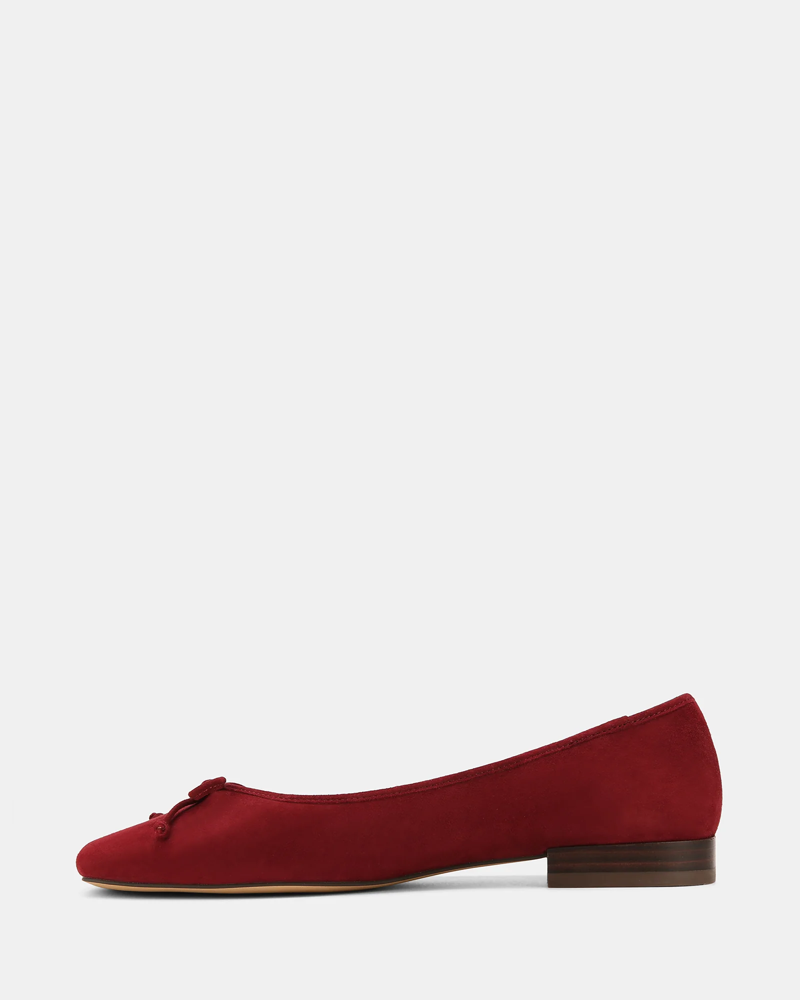 Armenia Berry Suede Leather Ballet Flat - Image 7