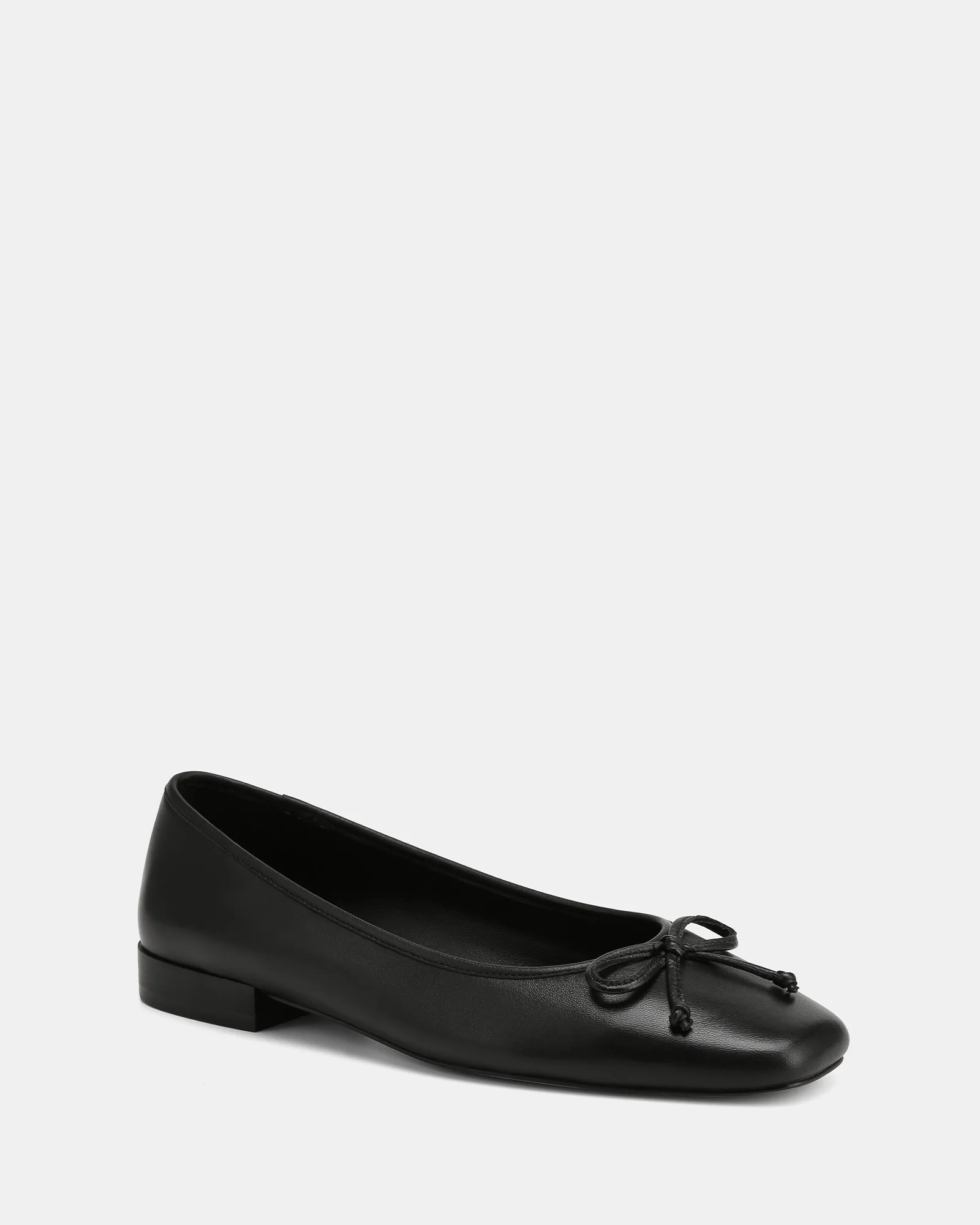 Armenia Black Leather Ballet Flat - Image 2
