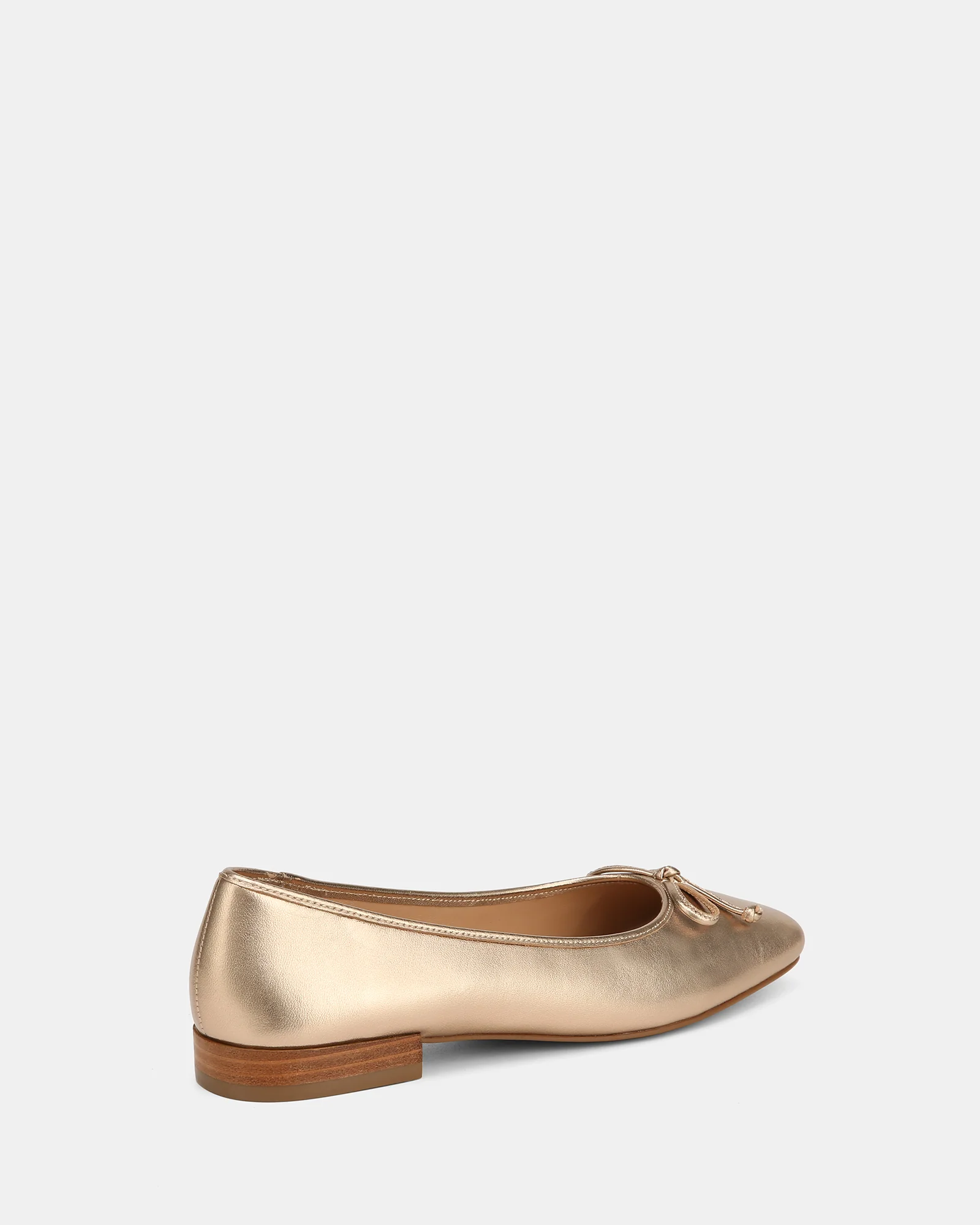 Armenia Champagne Metallic Leather Ballet Flat - Image 4