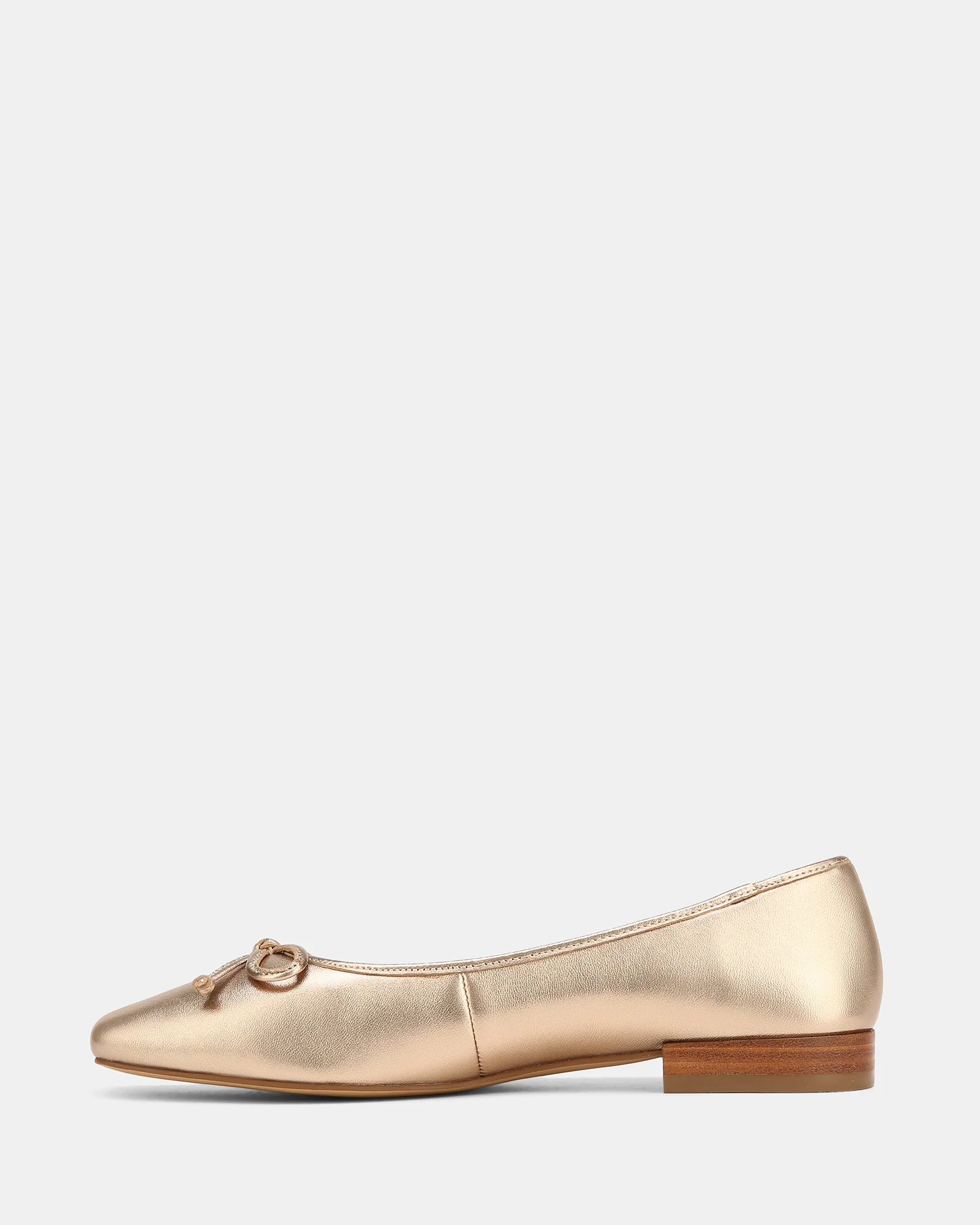 Armenia Champagne Metallic Leather Ballet Flat - Image 6