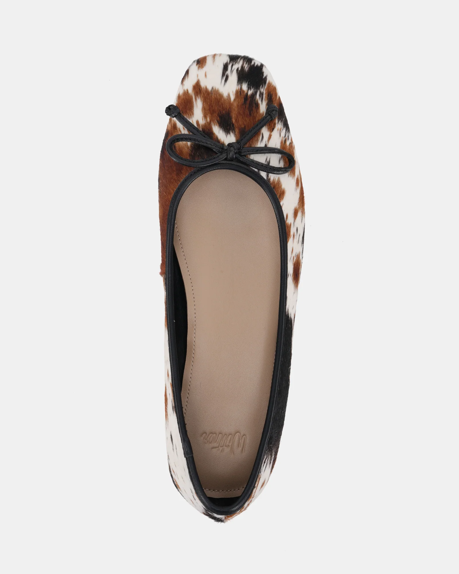 Armenia Cowhide Print Leather Ballet Flat - Image 6