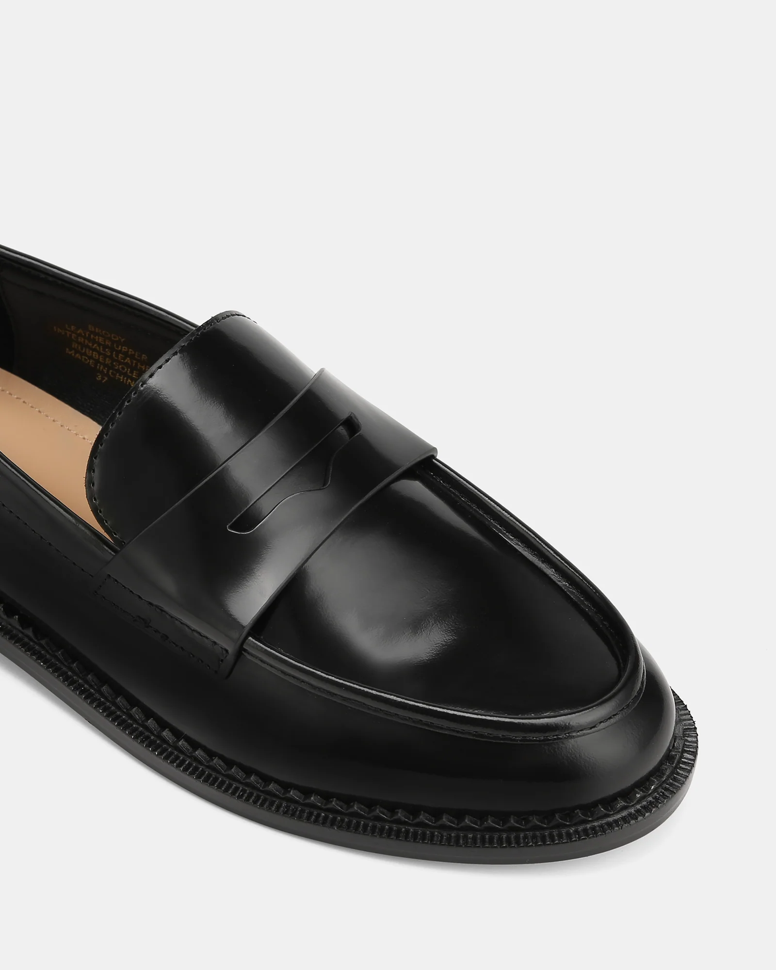 Brody Black Leather Loafer - Image 3