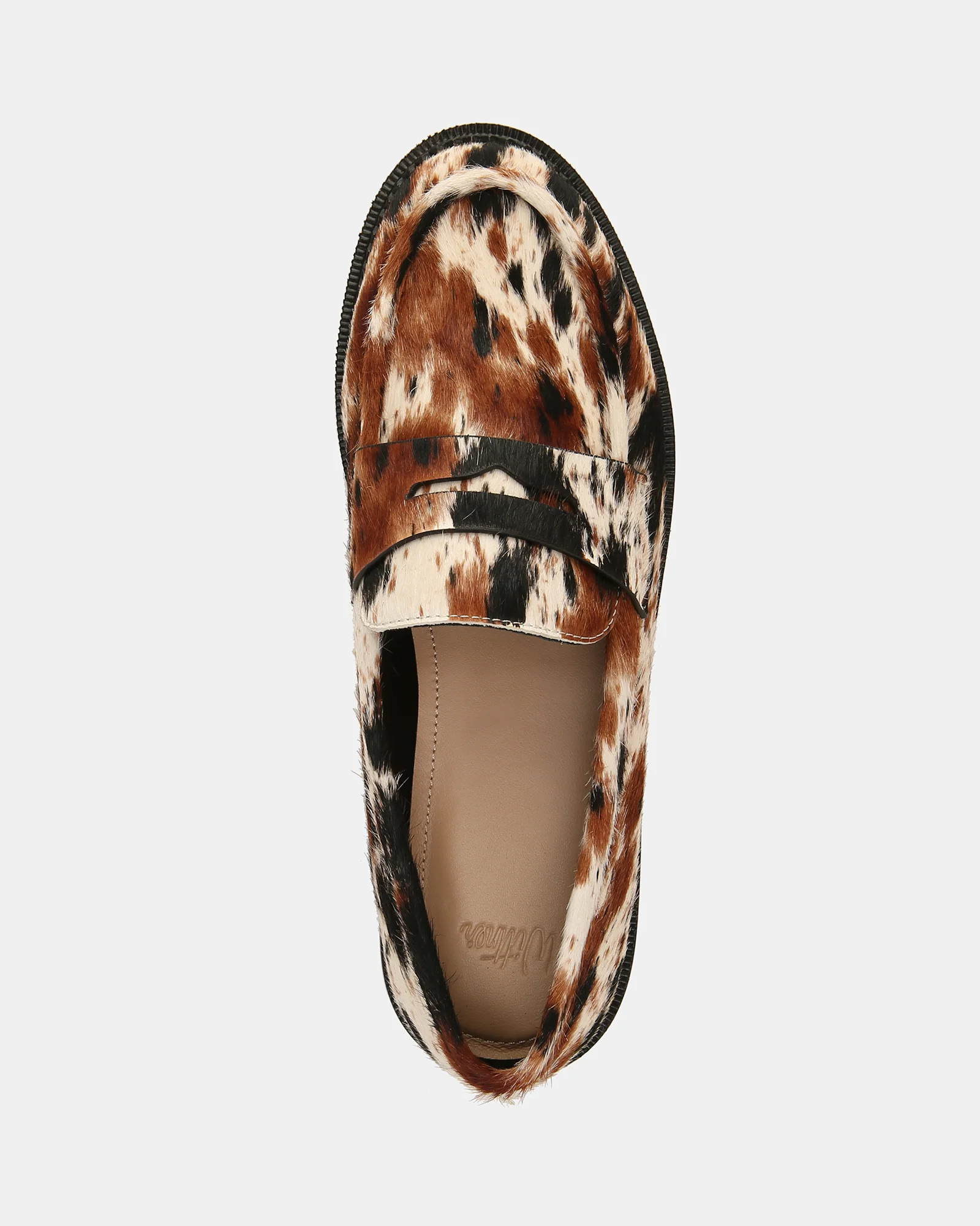 Brody Cowhide Print Leather Flat Loafers - Image 5