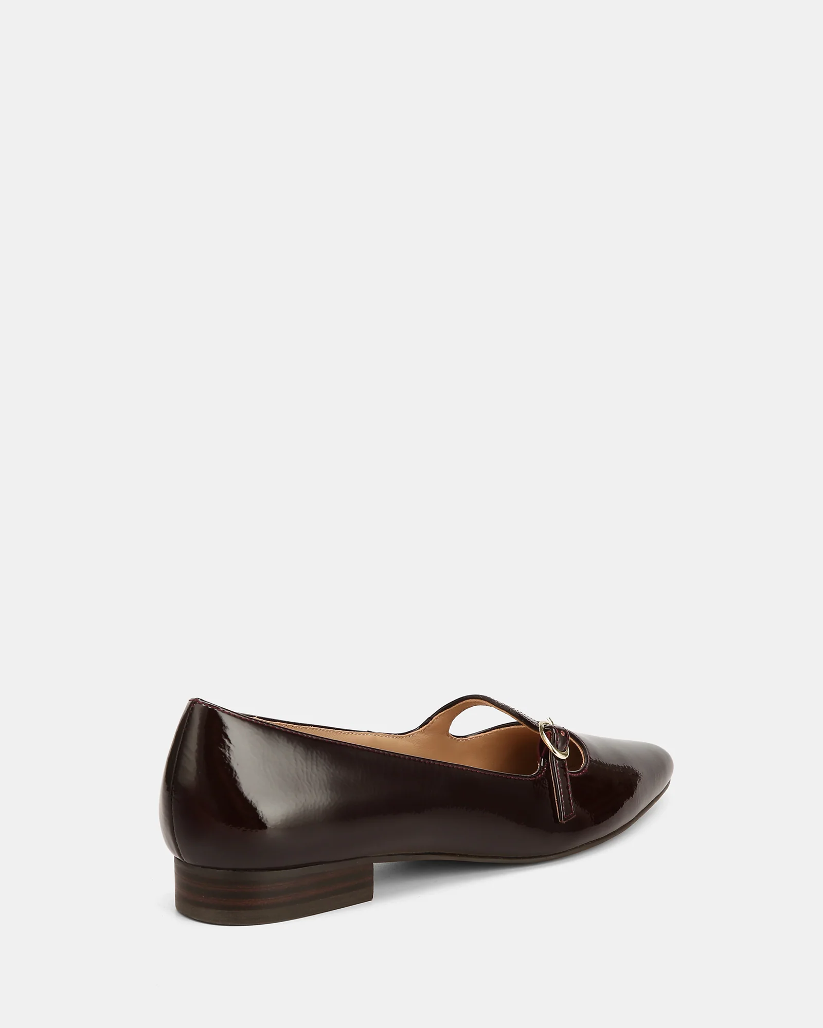 Carina Raisin Patent Leather Pointed Ballet Flat - Image 4