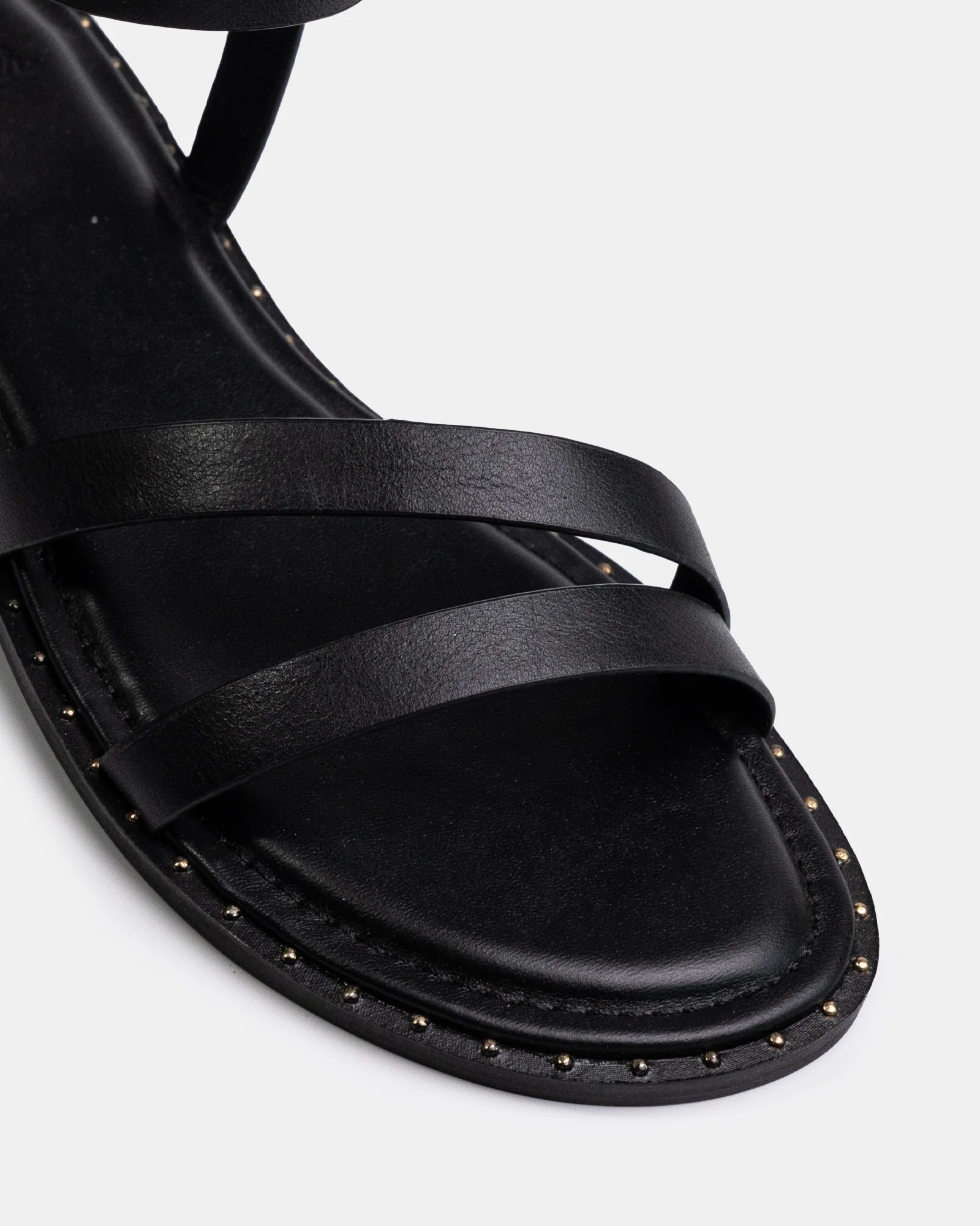 Crystina Chocolate Suede Leather Strappy Sandal - Image 3