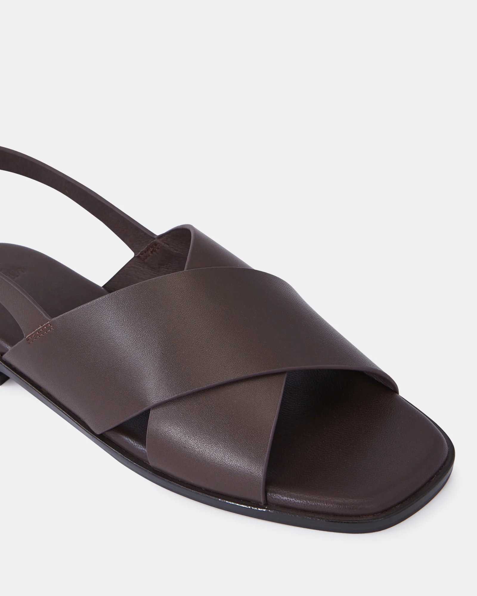 Deon Ebony Leather Sandal - Image 3