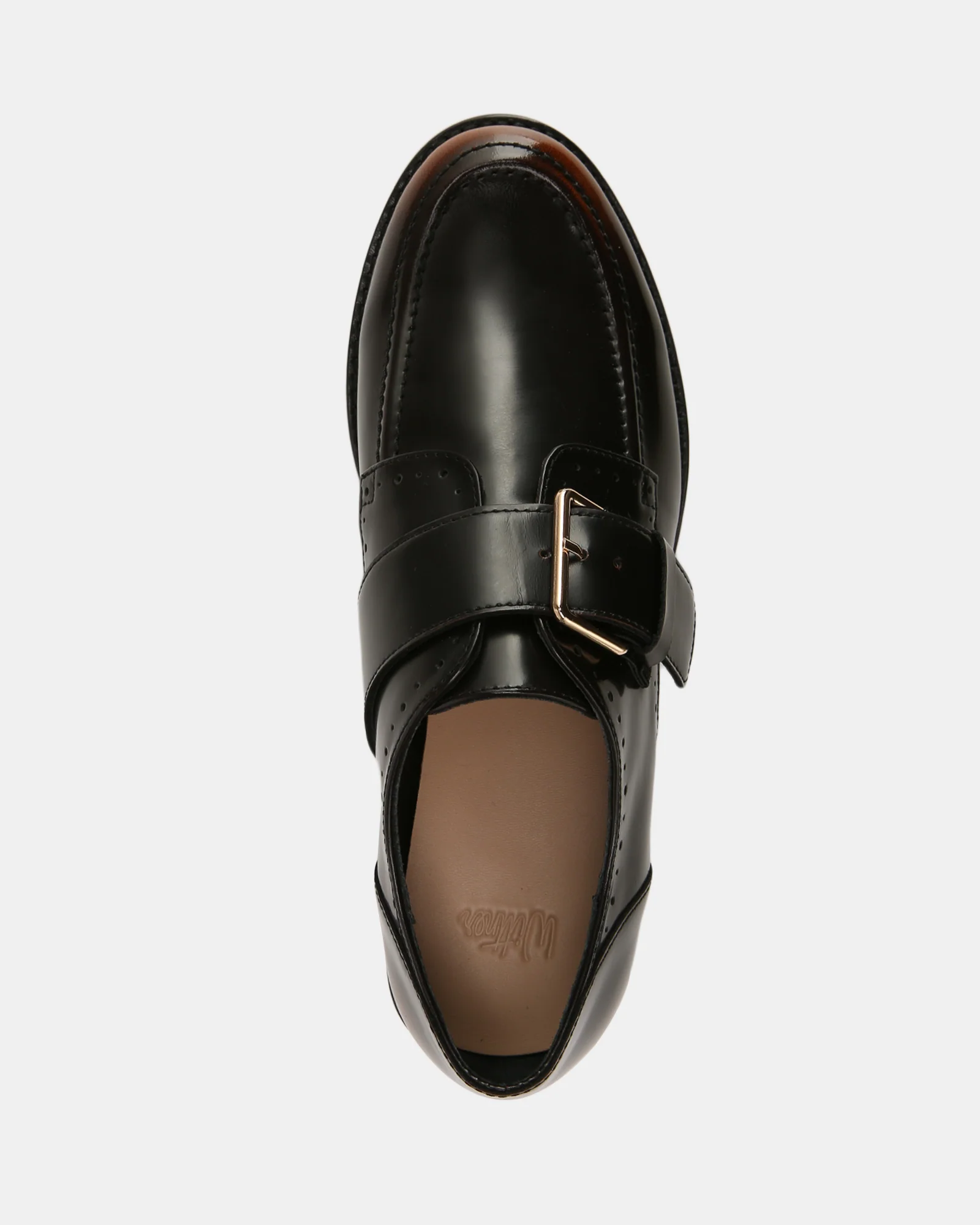 Fredi Dark Brown Leather Monk Strap Loafer - Image 6