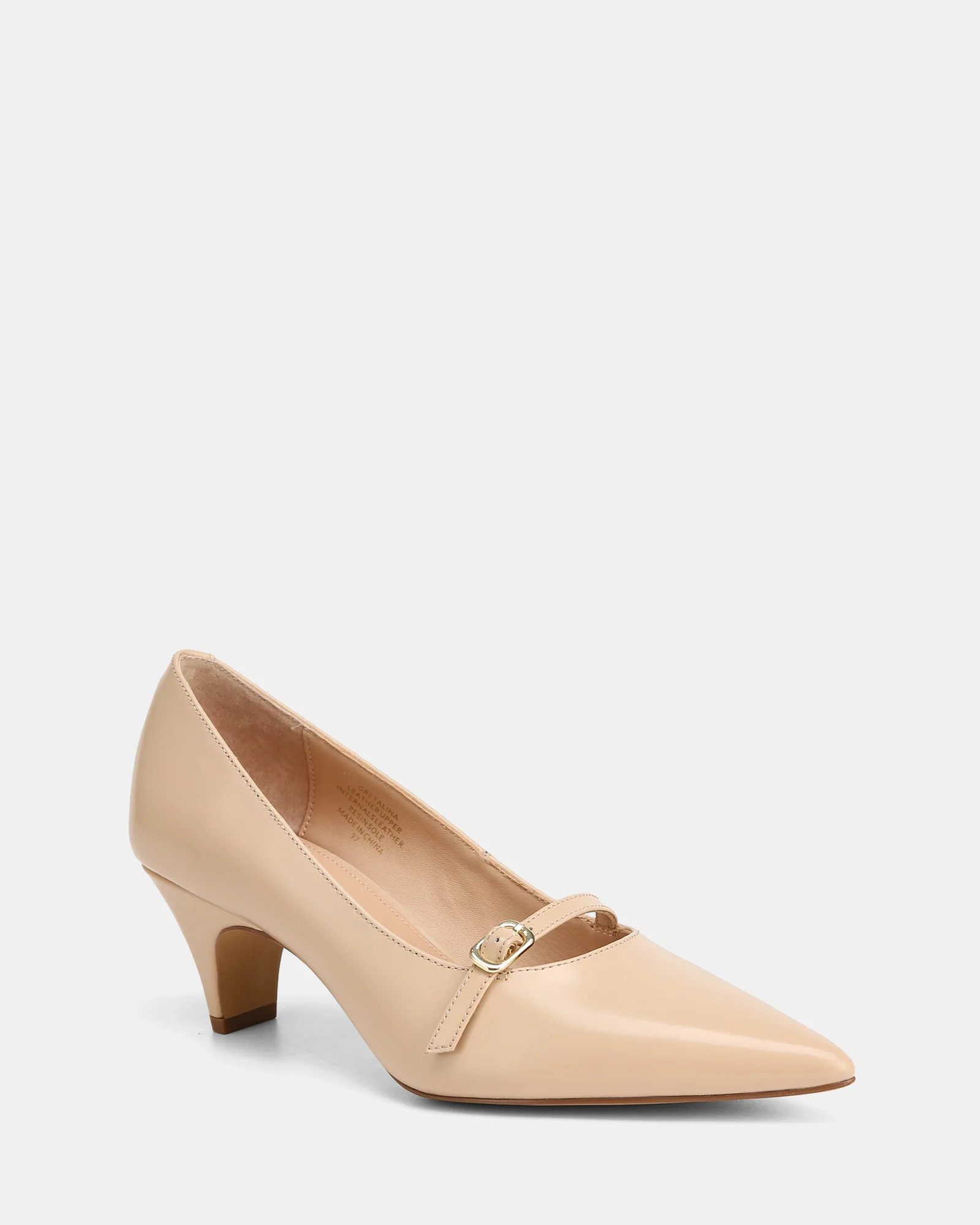 Gretalina Bisque Leather Pump - Image 2