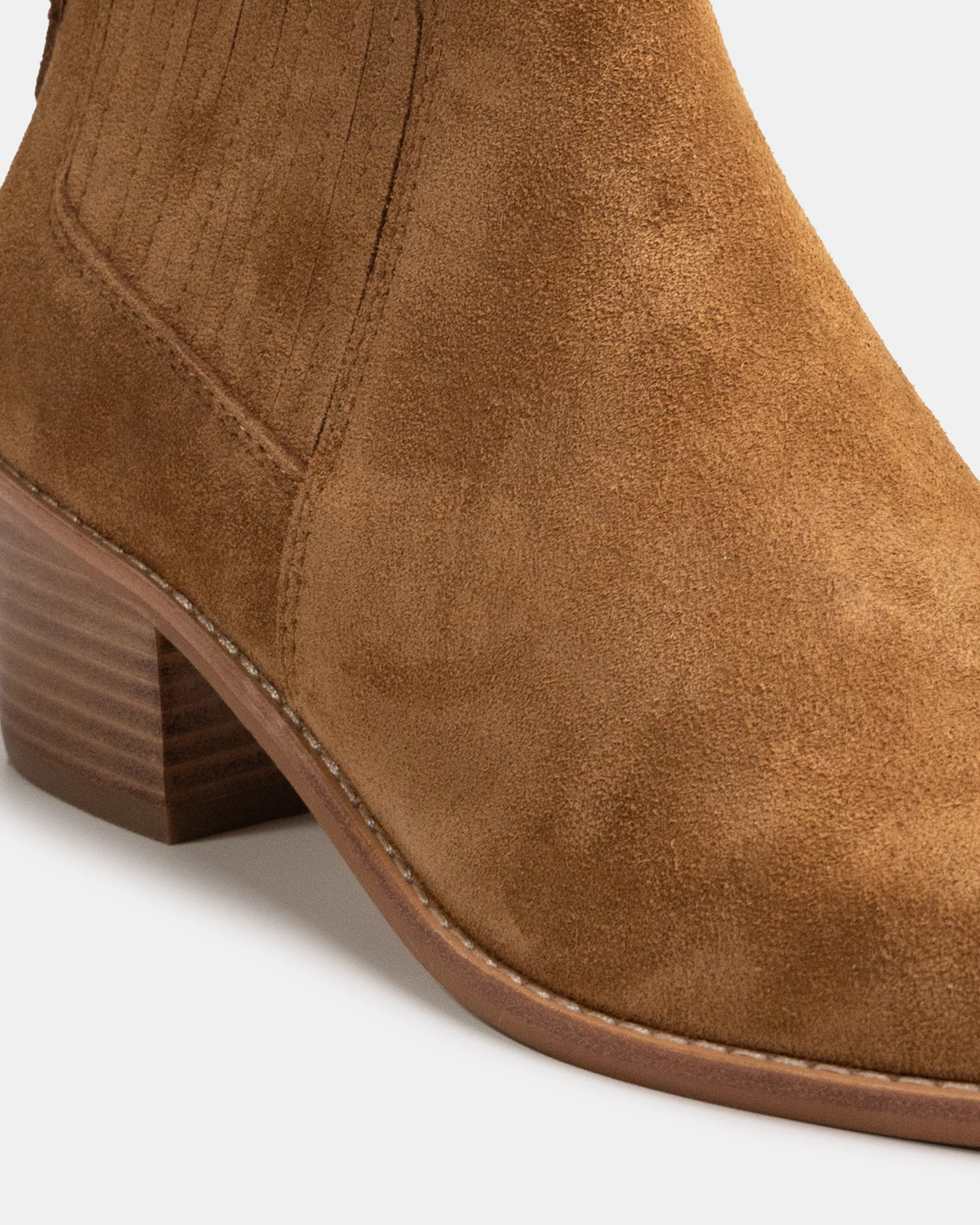 Jassie Toast Suede Leather Ankle Boot - Image 3