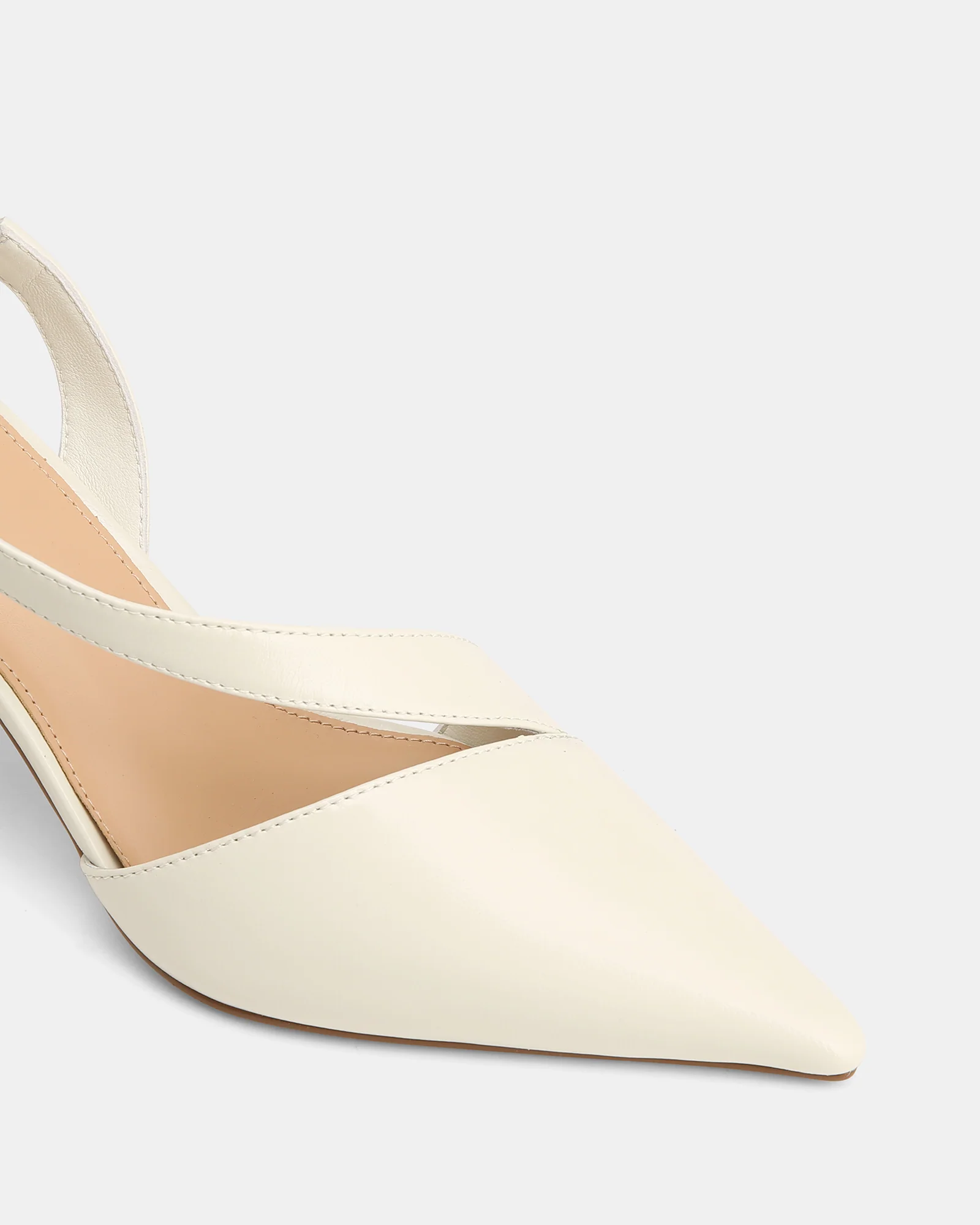 Lannie Ivory Leather Slingback - Image 3