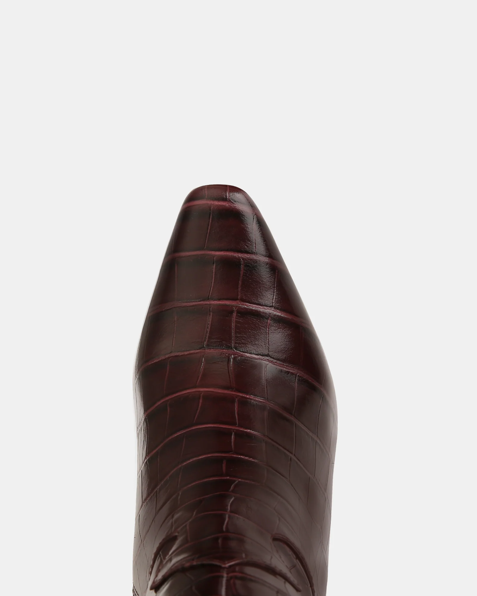 Louella Raisin Croc Embossed Leather Knee High Boot - Image 6