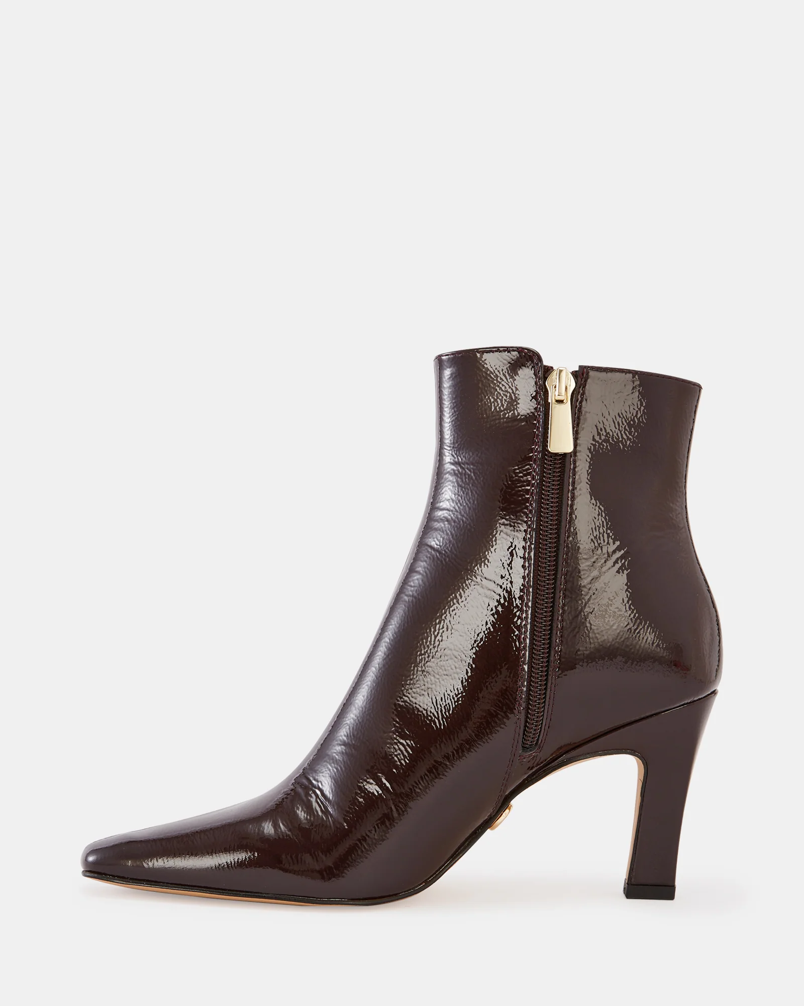 Loz Plum Crinkle Patent Leather Ankle Boot - Image 7