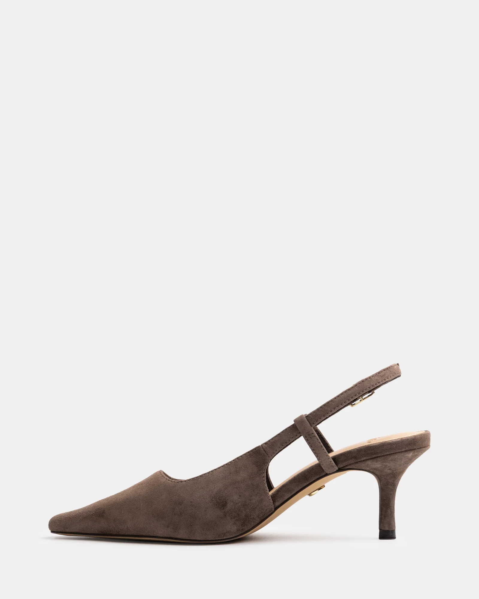 Marrie Mocha Brown Suede Leather Slingback - Image 6