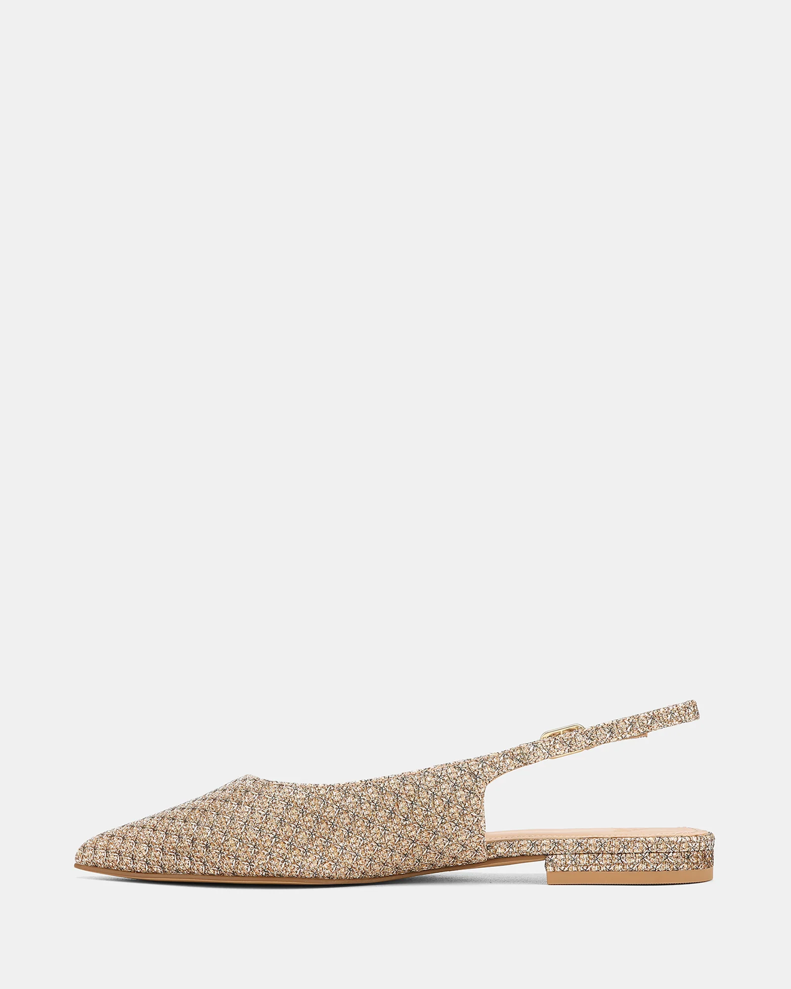 Mary Gold Metallic Lurex Slingback - Image 6