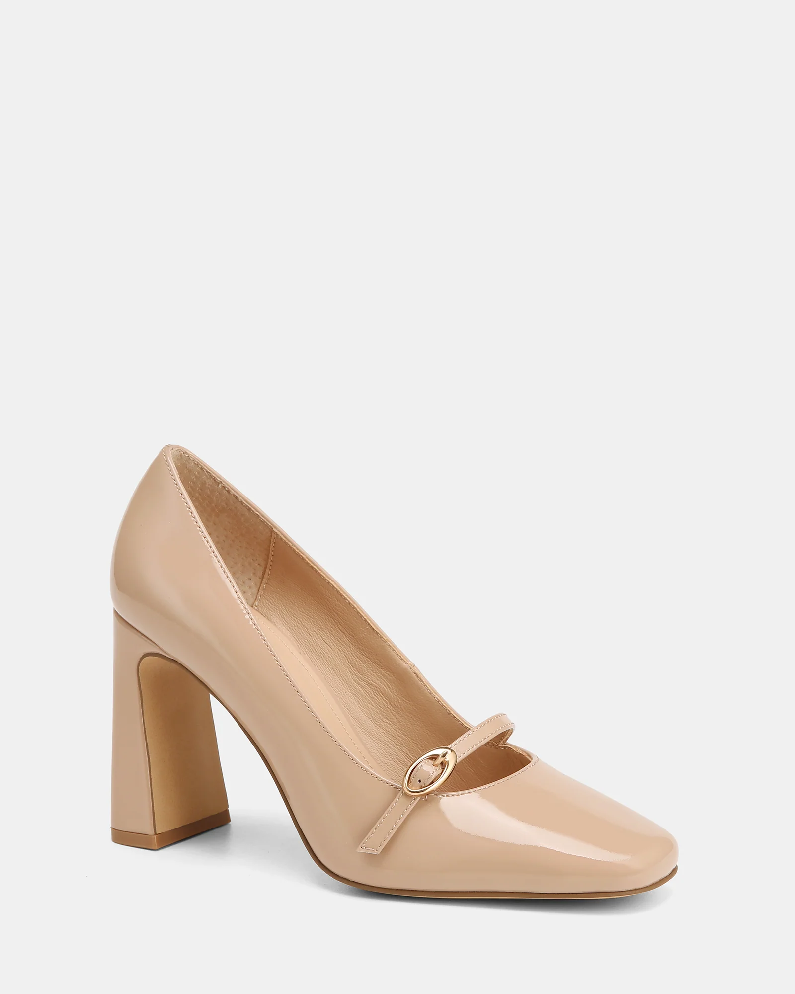 Perley Nude Patent Leather Pump - Image 2