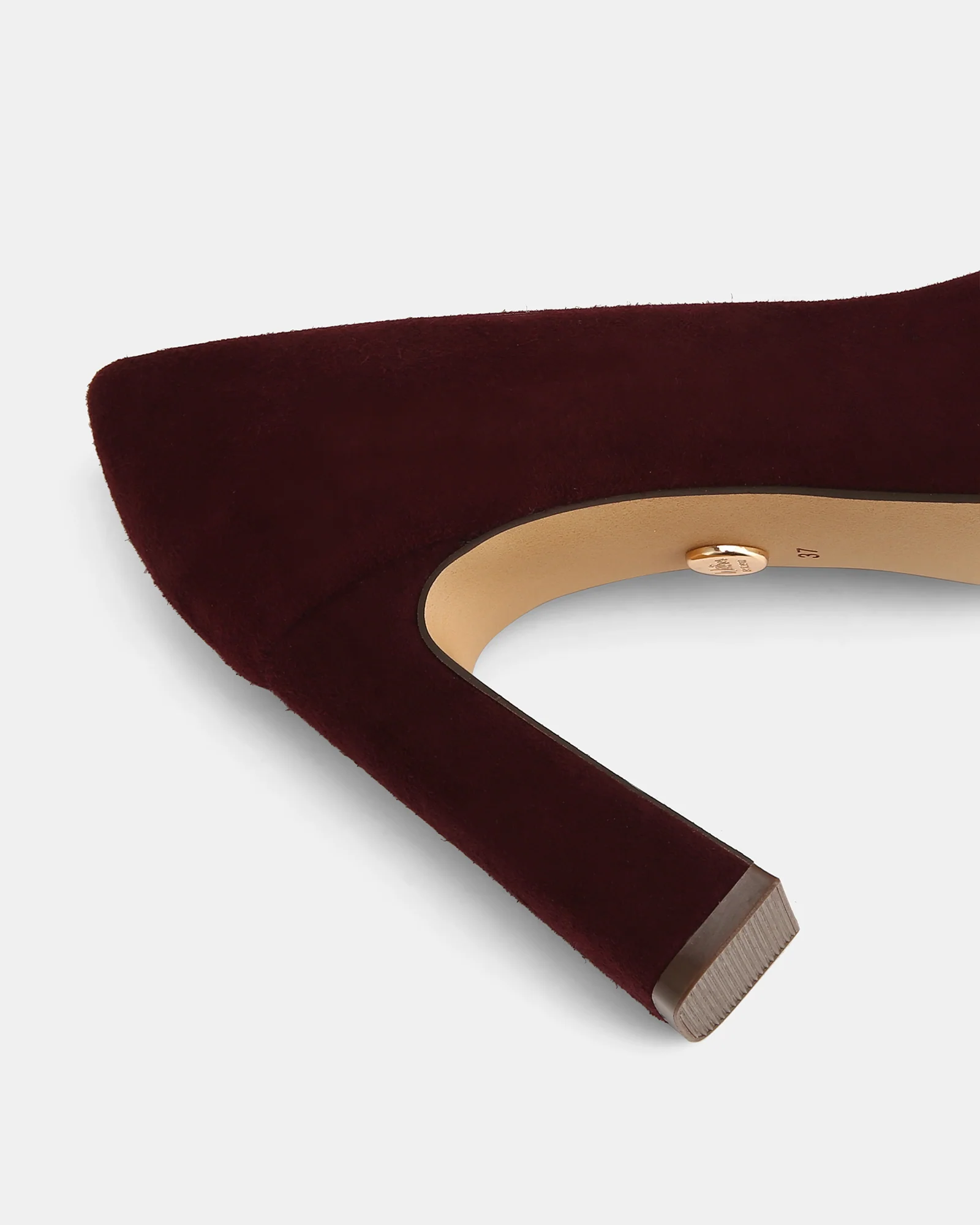 Petra Raisin Suede Leather Pump - Image 4