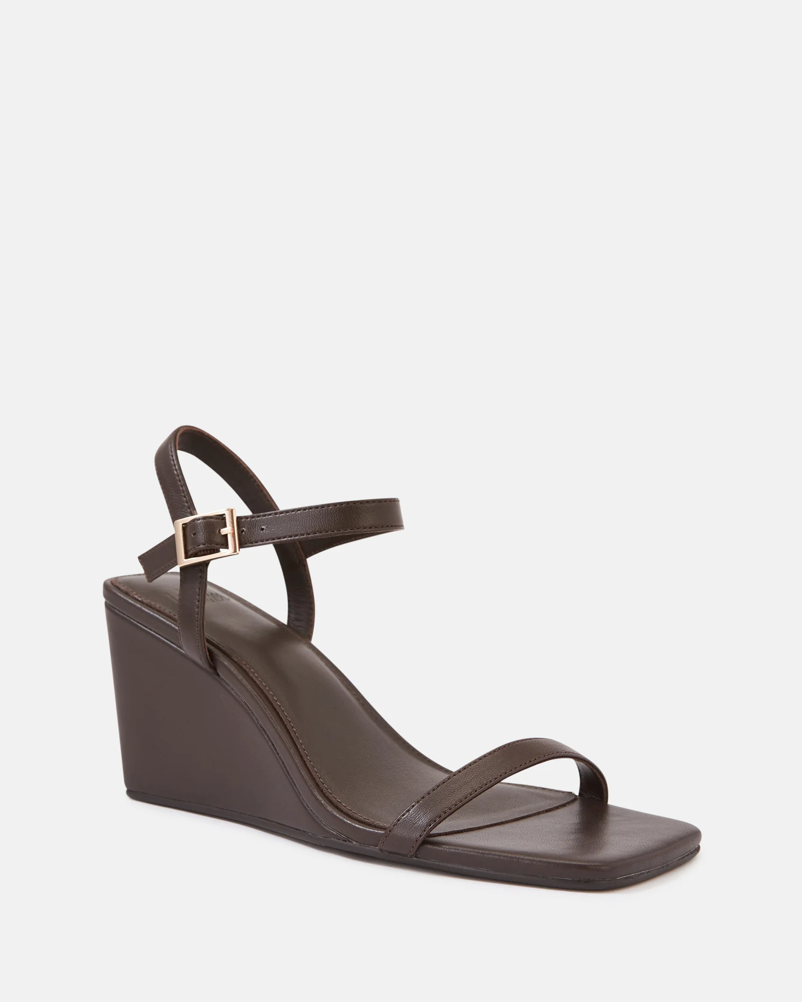 Prisca Ebony Leather Wedge - Image 2