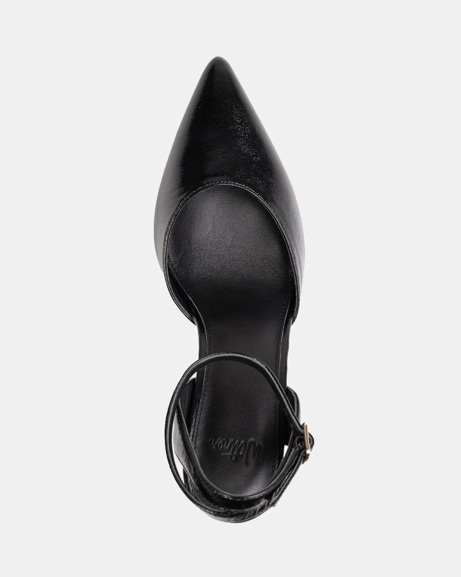 Reva Black Leather Stiletto Heel - Image 5