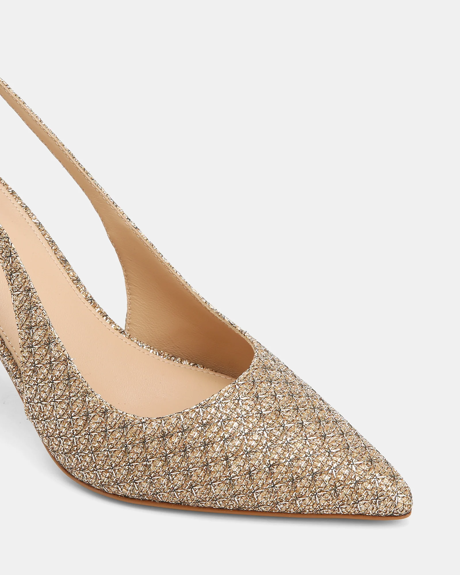 Riker Gold Metallic Lurex Slingback - Image 4