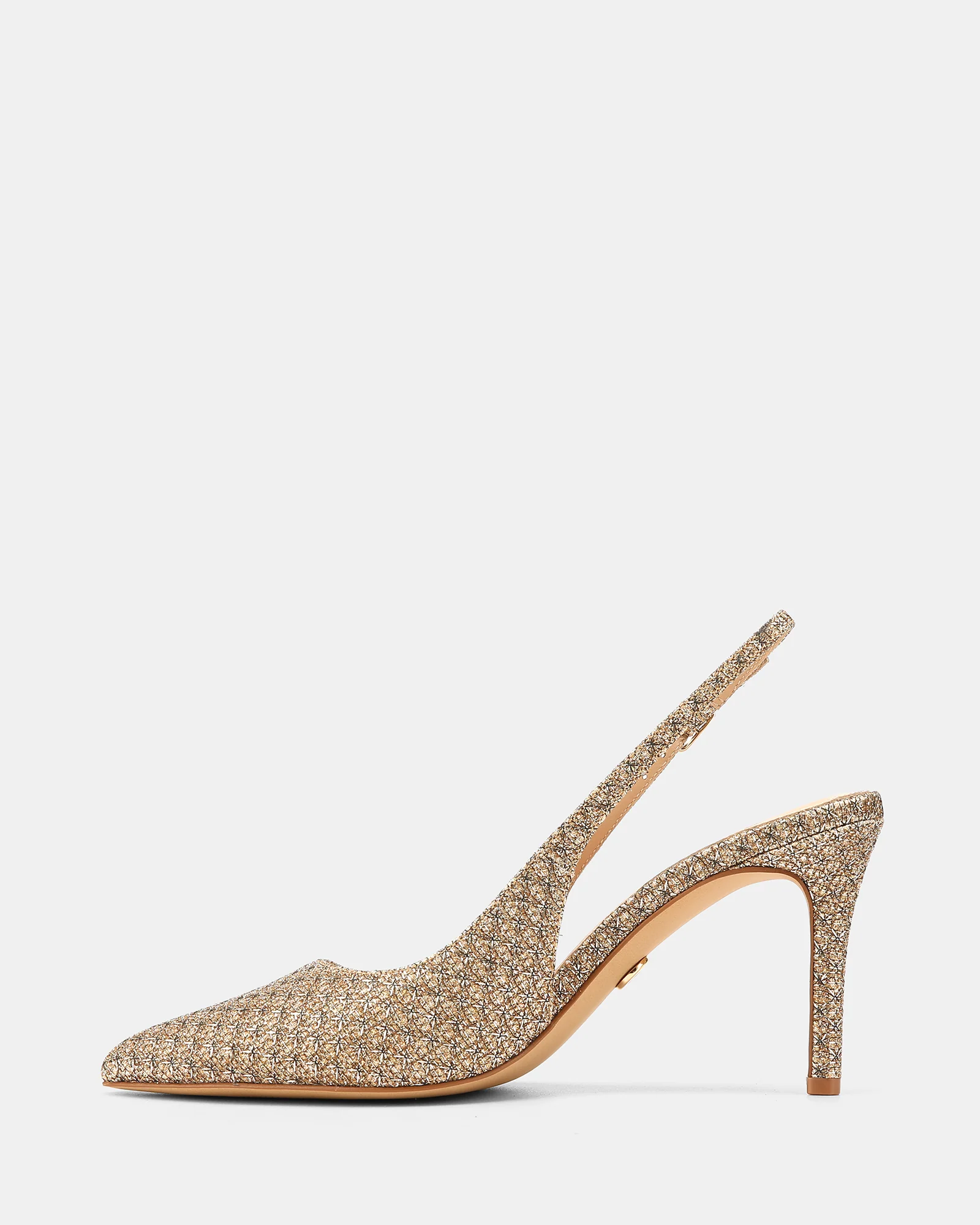 Riker Gold Metallic Lurex Slingback - Image 7