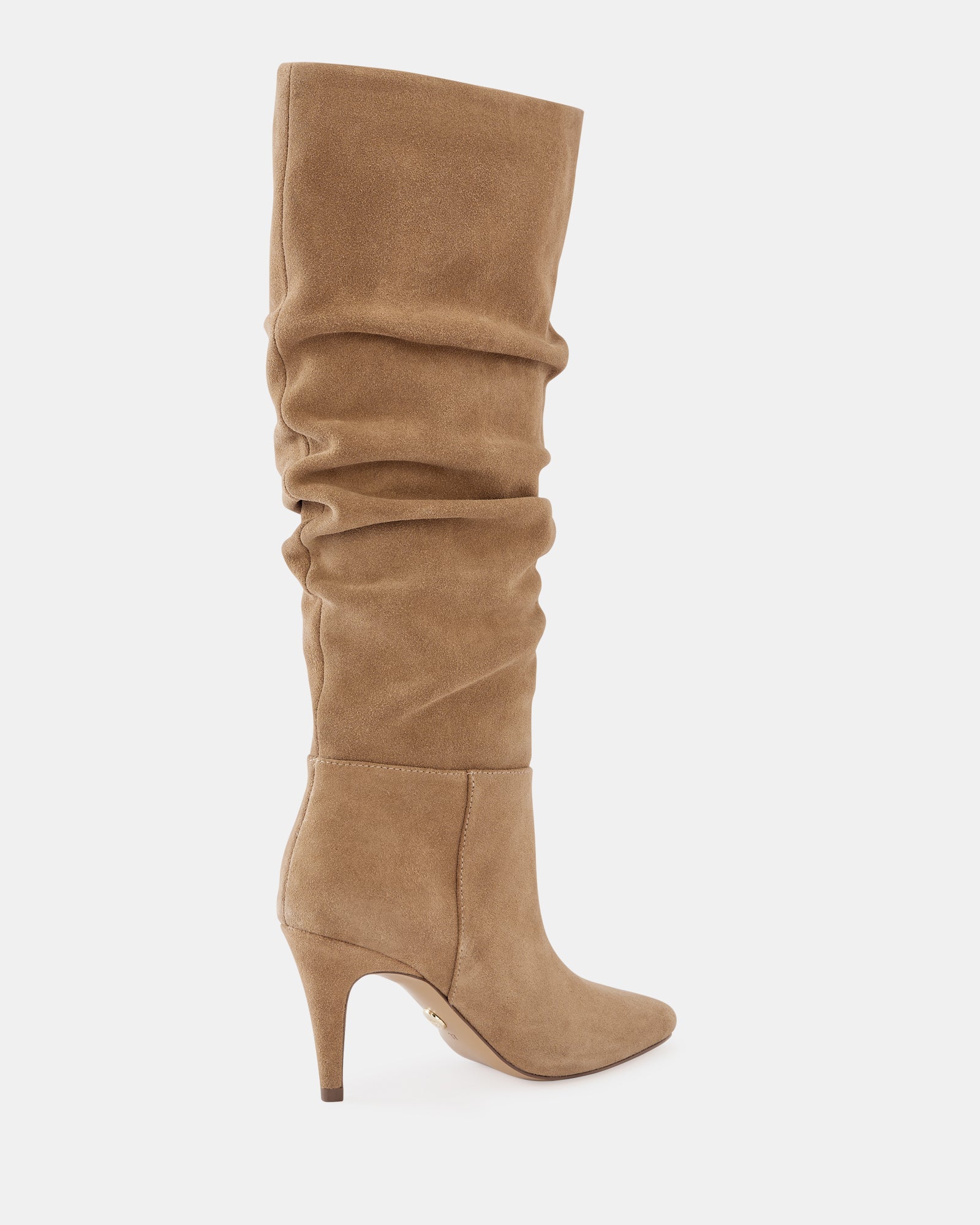 Romayn Fawn Suede Leather Knee High Boot - Image 5