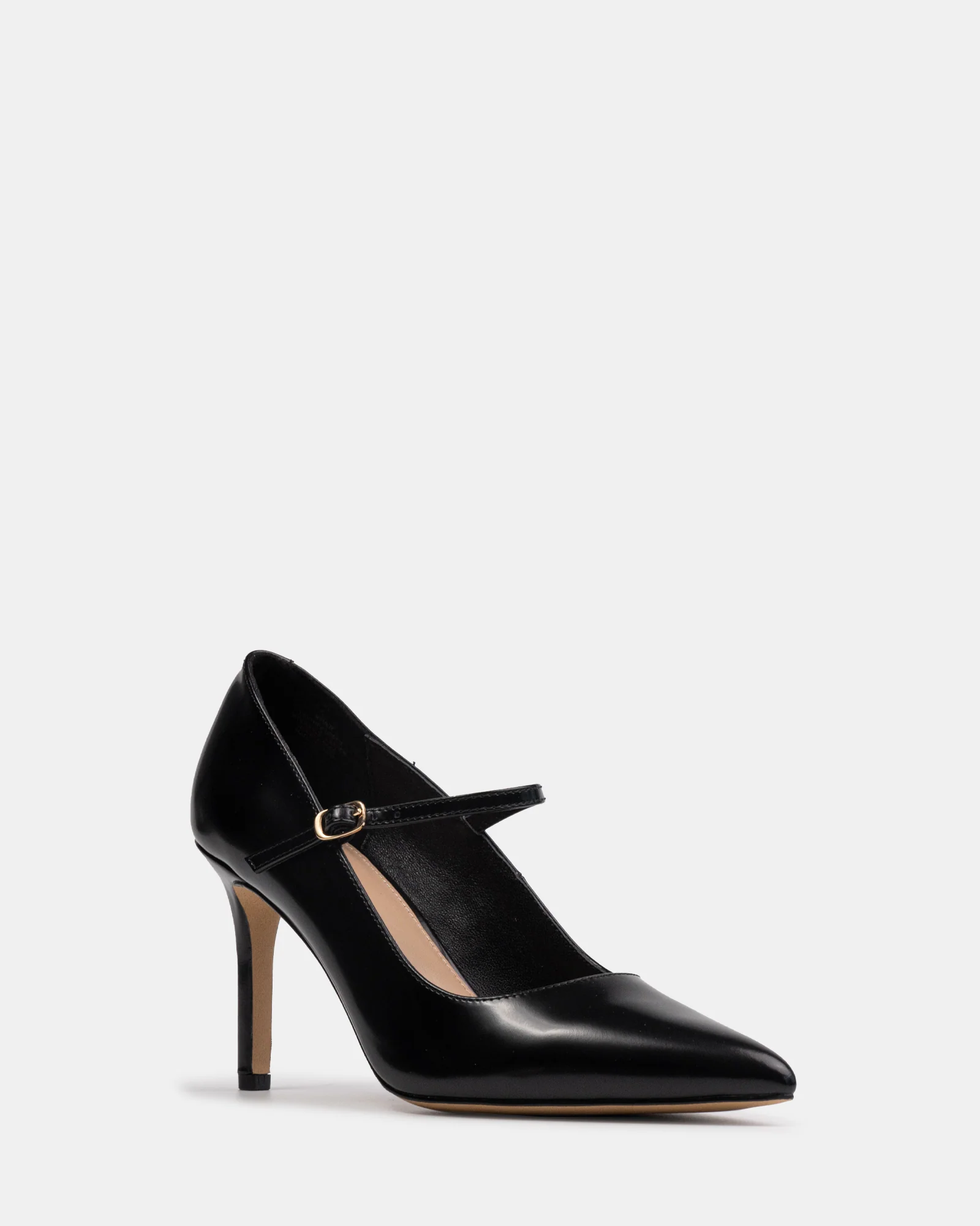 Ryver Black Leather Pump - Image 2