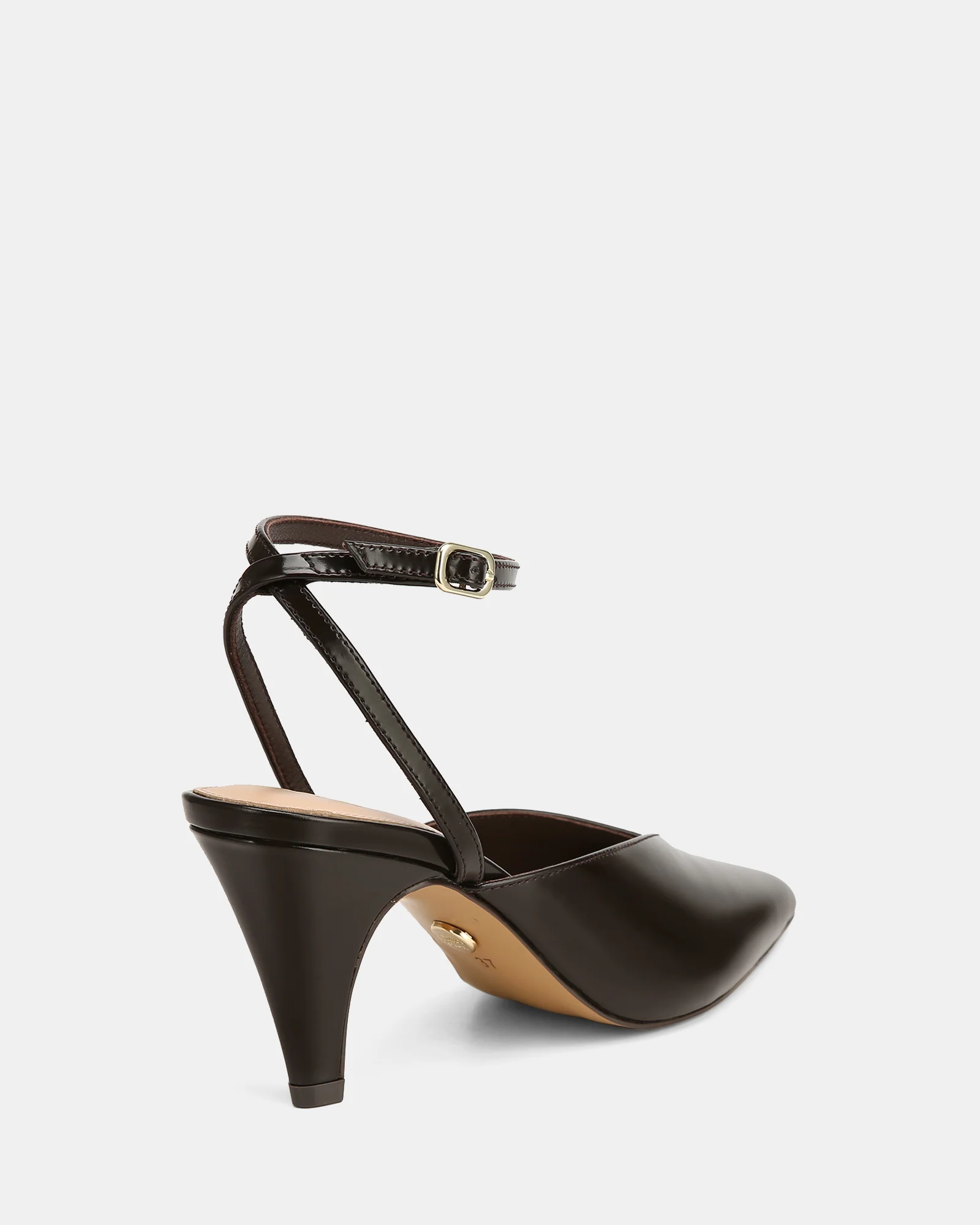 Sidney Ebony Leather Heel - Image 4